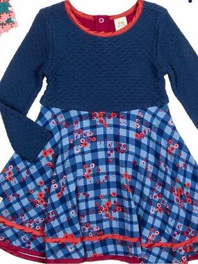 GIRLS DRESS SIZE 6. WILDFLOWERS Long Sleeve Girls Dress GREAT CONDITION